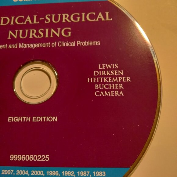 Lewis Medical Surgical Nursing Assessment Mgt Clinical Problems Companion CD - Picture 3 of 6